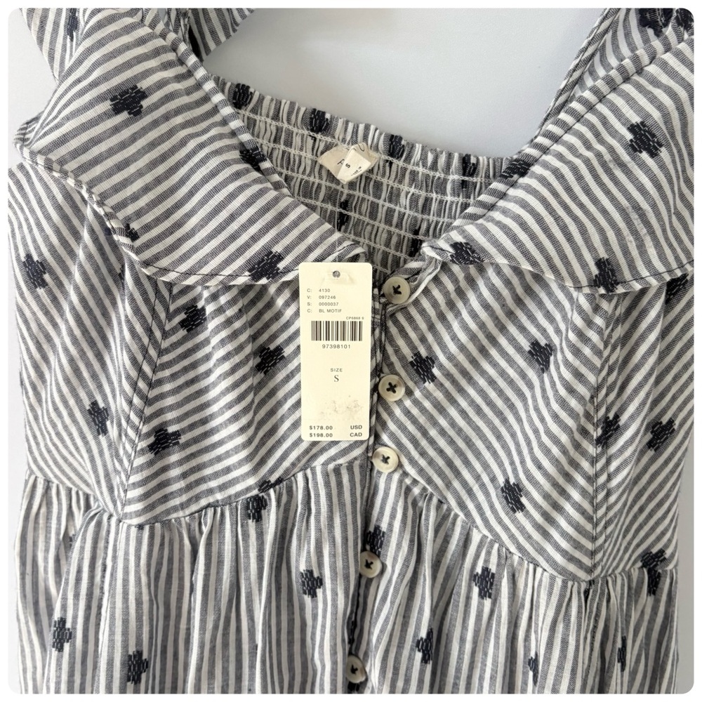 NWT Anthropologie Pilcro Flutter-Sleeve Tiered Midi Dress, S - Picture 8 of 16